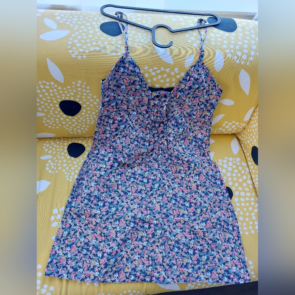 Women Cotton Floral Strap Skirt